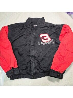 Vtg 90s Dale Earnhardt Sr 3 Competitors View NASCAR Racing Jacket Mens XL Black